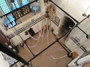 The new ringing chamber after decoration