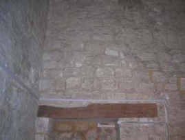 The old wooden lintel