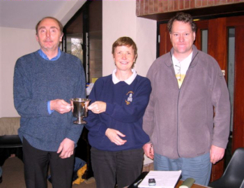 June Wells receiving the 10 bell trophy