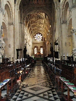 Inside Oxford Cathedral